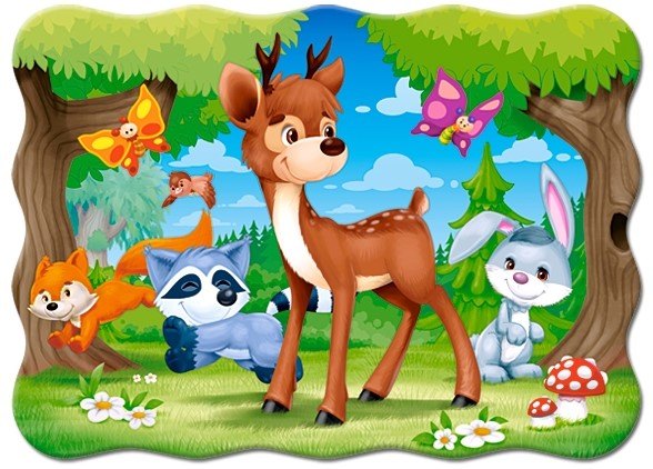 Puzzle 12 Maxi - A Deer and Friends
