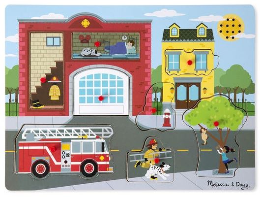 Sound puzzle, Around the fire station. Puzzle cu sunete, Brigada de pompieri