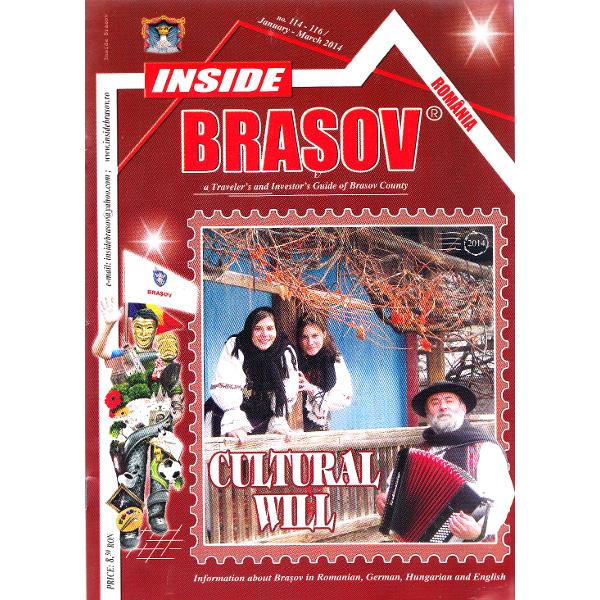 La pas cu Dracula (Lb. engleza) + Revista Inside Brasov