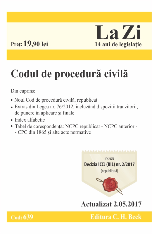 Codul de procedura civila act. 2.05.2017
