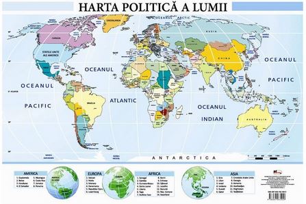 Harta politica a lumii - Plansa A2