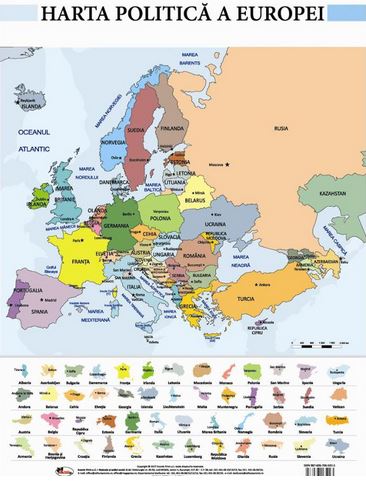 Harta politica a Europei - Plansa A2