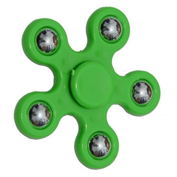 Mini Fidget Spinner. 5 arm/ pentagon - Verde
