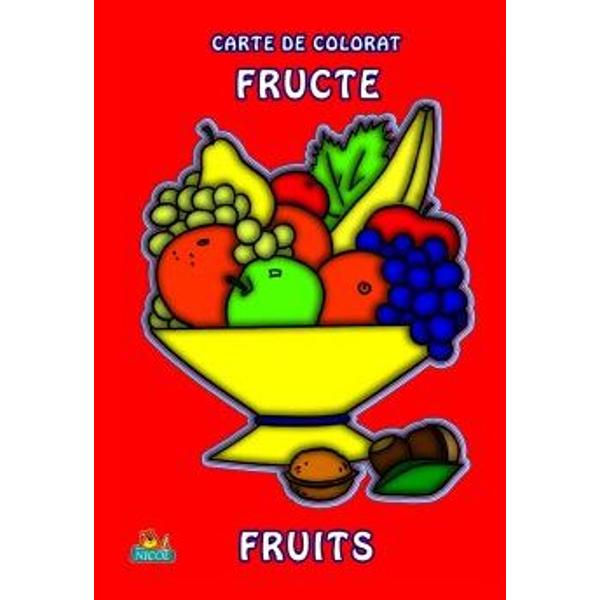 Fructe A4 - Carte de colorat
