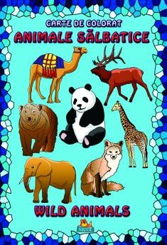 Animale salbatice A4 - Carte de colorat