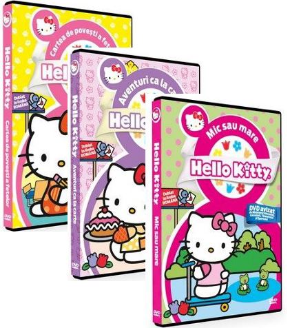 Box 3 DVD Hello Kitty - Cartea de povesti a fetelor + Aventuri ca la carte + Mic sau mare