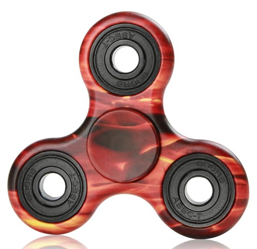 Finger Fidget Spinner Camuflaj - Rosu