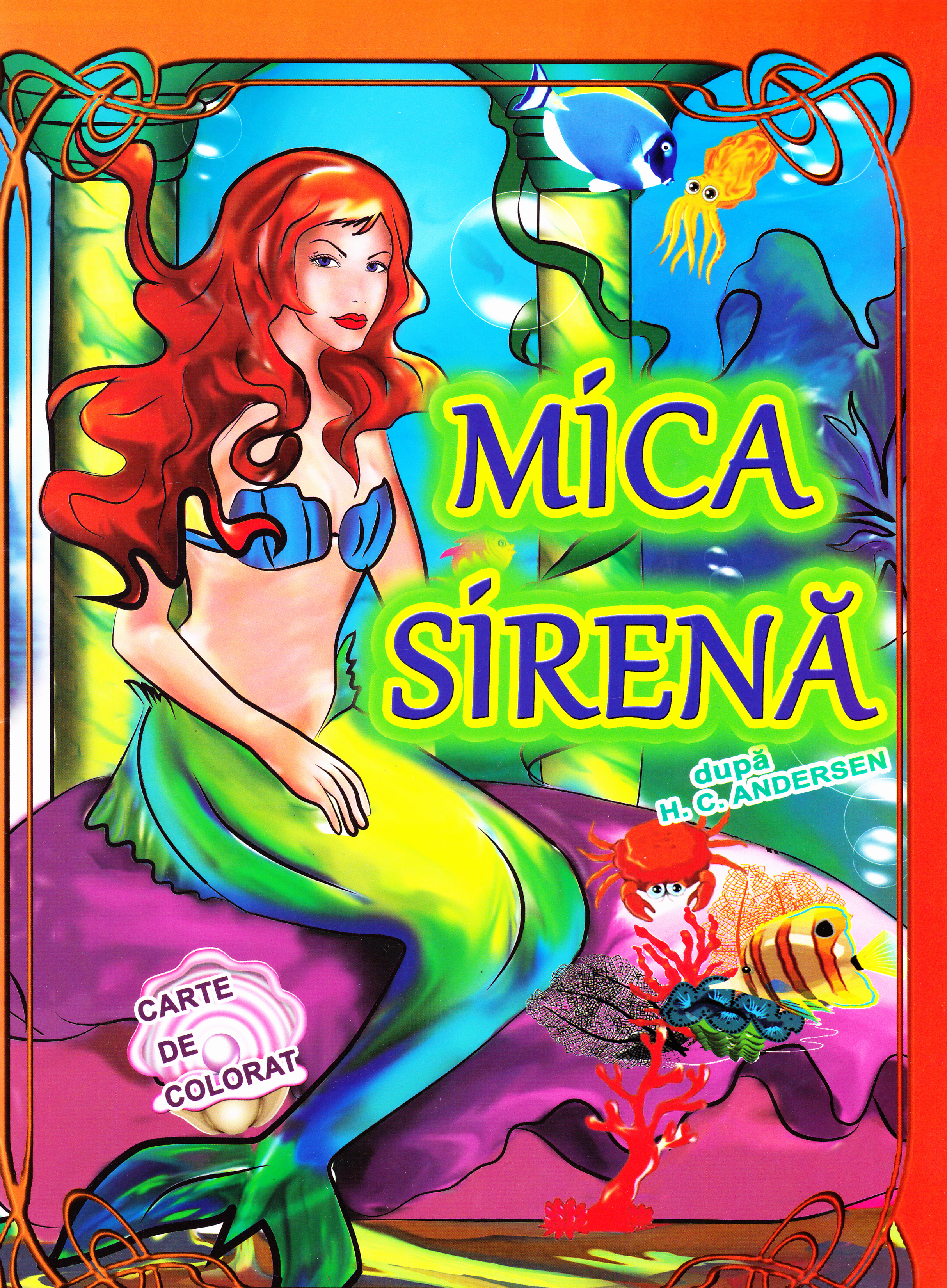 Mica Sirena dupa H.C. Andersen - Carte de colorat