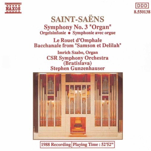 CD Saint-Saens - Symphony No.3 Organ, Le Rouet D Omphale. Bacchanale From Samson Et Delilah