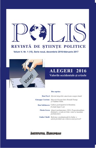 Polis Vol.5 Nr.1(15) Serie noua Decembrie 2016- Februarie 2017  Revista de Stiinte Politice