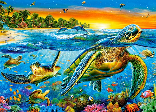 Puzzle 180. Underwater Turtles