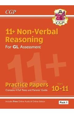 Coperta cărții 'New 11+ GL Non-Verbal Reasoning Practice Papers: Ages 10-11 -'