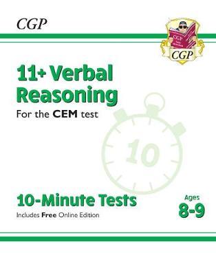 New 11+ CEM 10-Minute Tests: Verbal Reasoning - Ages 8-9 (wi -  
