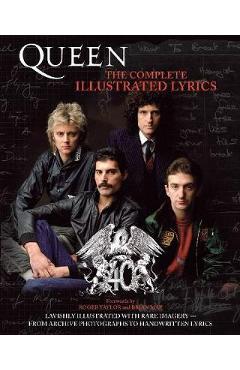 Coperta cărții 'Queen The Complete Illustrated Lyrics Paperback Bam Book -'