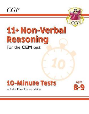 New 11+ CEM 10-Minute Tests: Non-Verbal Reasoning - Ages 8-9 -  