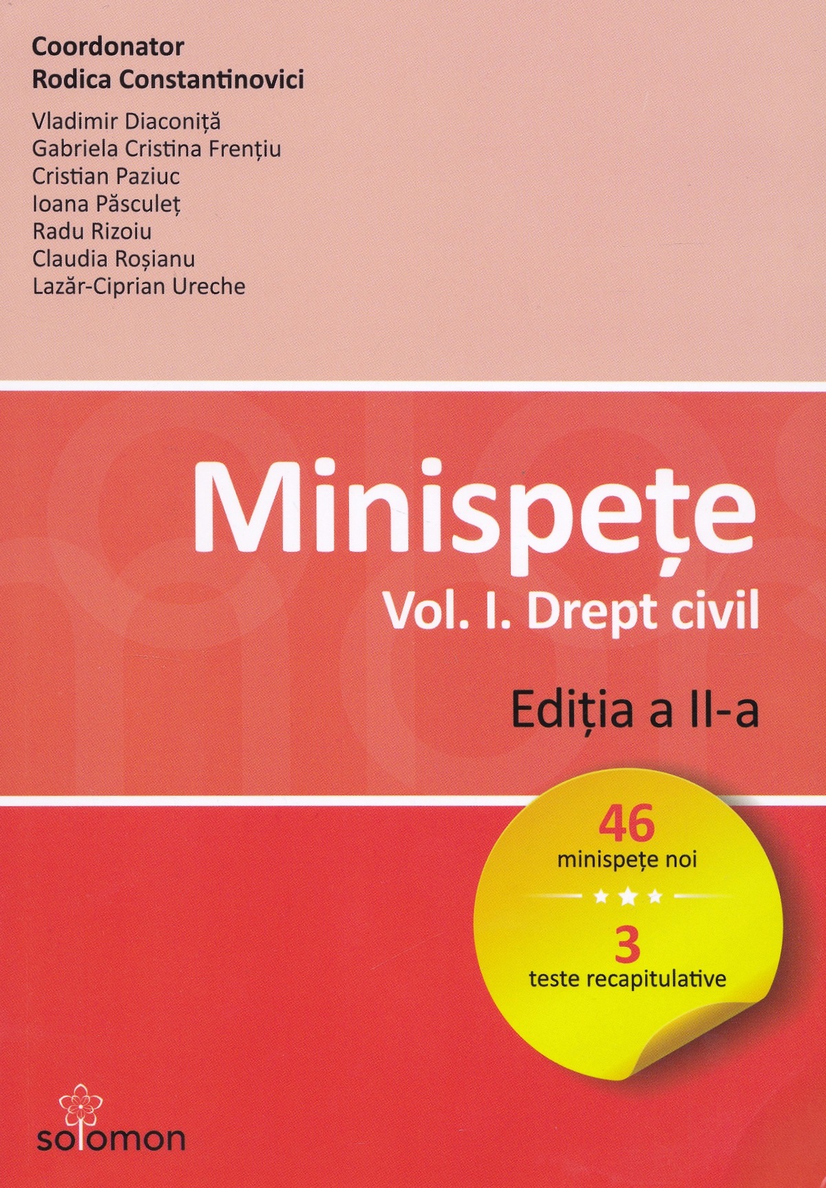 Minispete Vol.1. Drept civil Ed.2 - Rodica Constantinovici