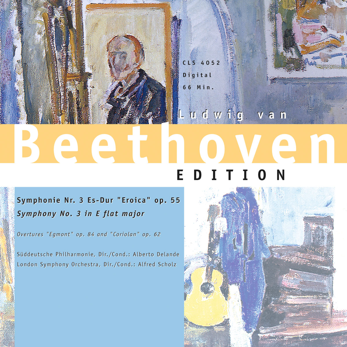 CD Beethoven - Symphonie nr.3 Es-Dur Eroica op.55, Egmont, Coriolan - Alberto Delande