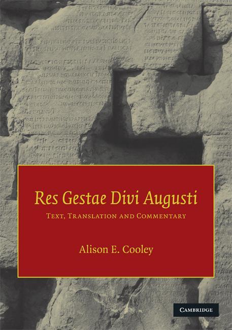 Res Gestae Divi Augusti -  Augustus
