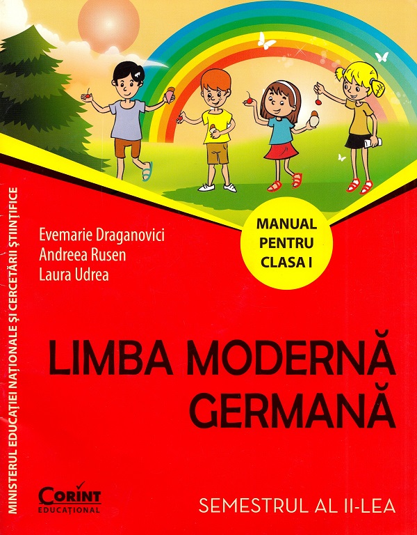 Limba moderna germana - Clasa 1. Partea 1 si 2 - Manual + CD - Evemarie Draganovici