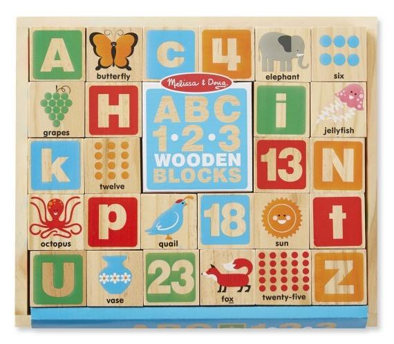 ABC, 1.2.3. Wooden blocks. Cuburi din lemn, Alfabetul