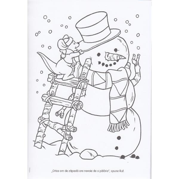 Sa pictam cu prietenii - Carte de colorat cu pensula si acuarele