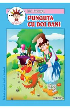 Poza produsului Punguta cu doi bani. Carte de colorat - Ion Creanga