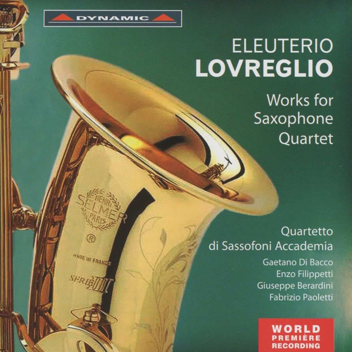 CD Lovreglio - Works for saxophone quartet