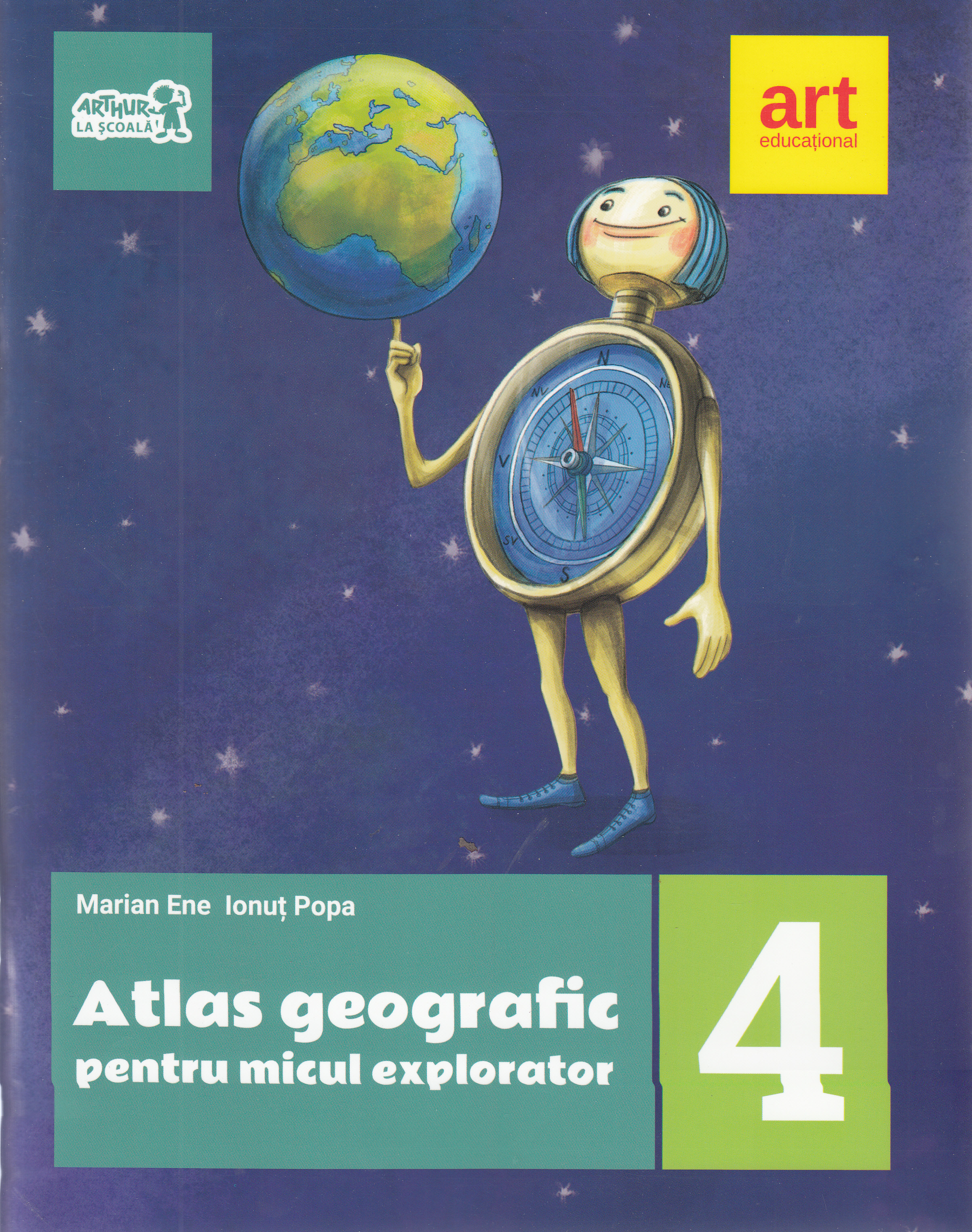 Atlas geografic pentru micul explorator - Clasa 4 - Marian Ene