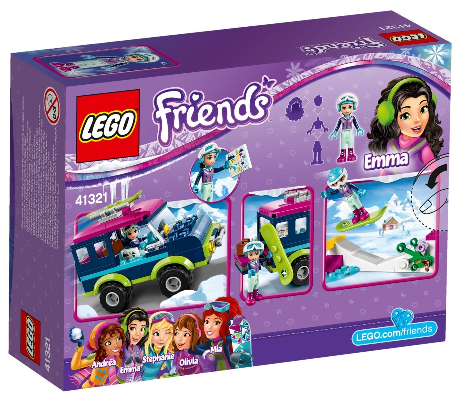 Lego Friends. Masina de teren a statiunii de iarna