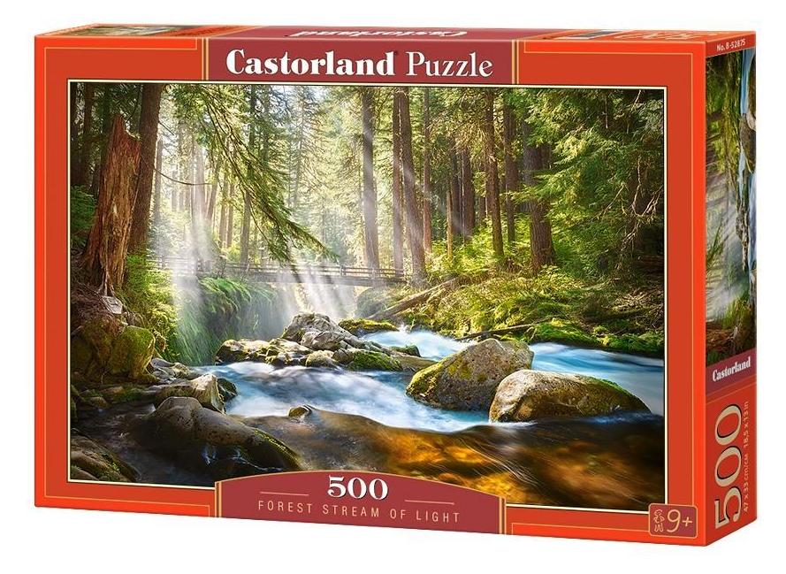 Puzzle 500. Forest Stream of Light