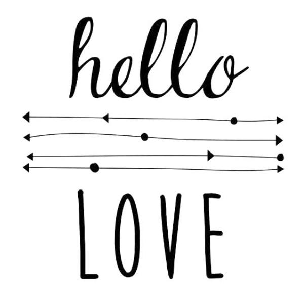 Stampila creativa Happy me: Hello love