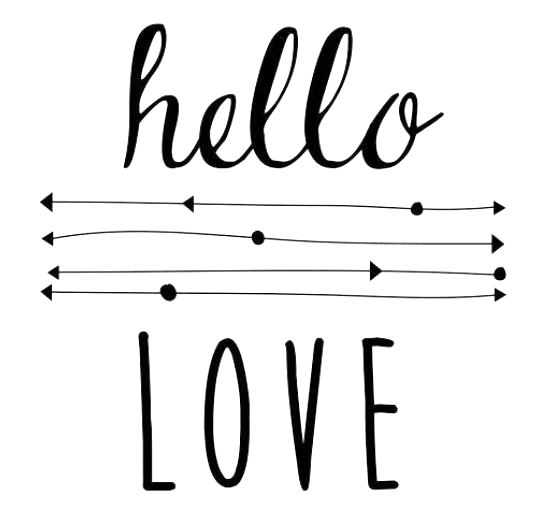 Stampila creativa Happy me: Hello love