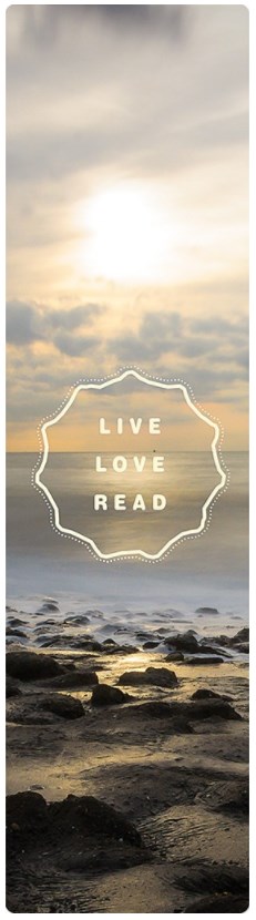 Semn de carte cu elastic: Live Love Read