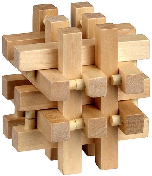 Puzzle logic din lemn: Cusca