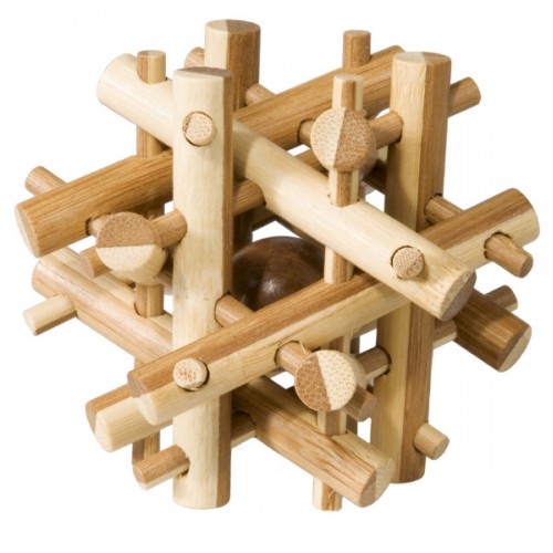 Joc logic puzzle 3D din lemn: Magic Sticks