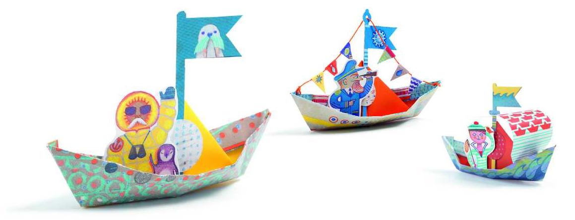 Origami, Bateaux sur l'eau. Vaporase