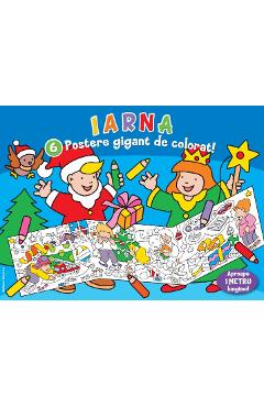 Coperta cărții 'Iarna. 6 postere gigant De colorat! - Johan Verheyen'