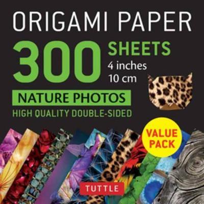 Origami Paper 300 sheets Nature Photo Patterns 4 inch (10 cm -  