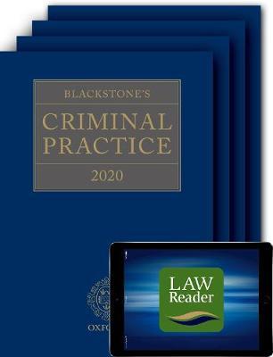 Blackstone's Criminal Practice 2020 (Book, All Supplements, - David Ormerod QC Hon