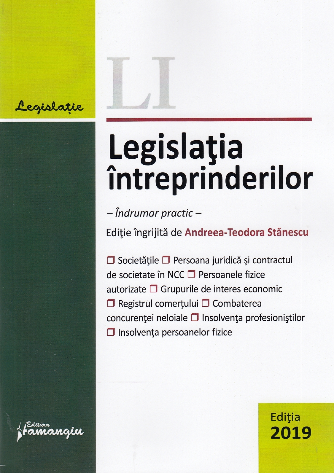 Legislatia intreprinderilor. Act. la 19 septembrie 2019