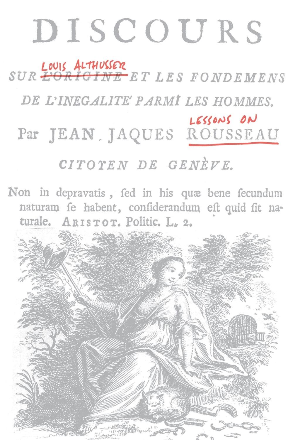 Lessons on Rousseau - Louis Althusser