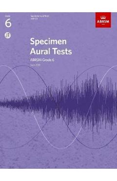 Poza produsului Specimen Aural Tests, Grade 6, with CD