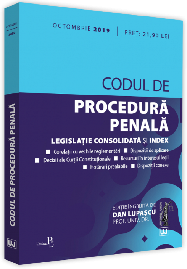 Codul de procedura penala: Octombrie 2019