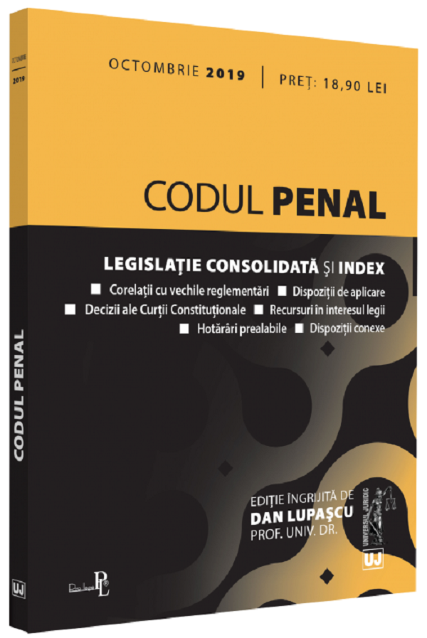 Codul penal: Octombrie 2019
