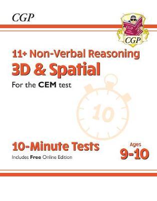 New 11+ CEM 10-Minute Tests: Non-Verbal Reasoning 3D & Spati -  