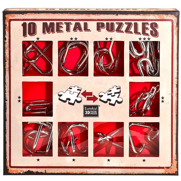10 metal puzzles: Red