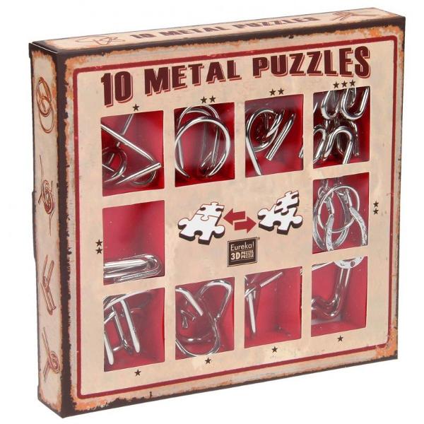10 metal puzzles: Red