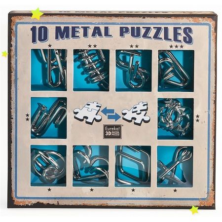 Imaginea produsului '10 metal puzzles: Blue'