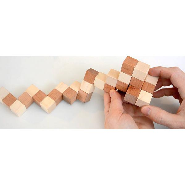 Bamboo Puzzle: Snake Cubes 