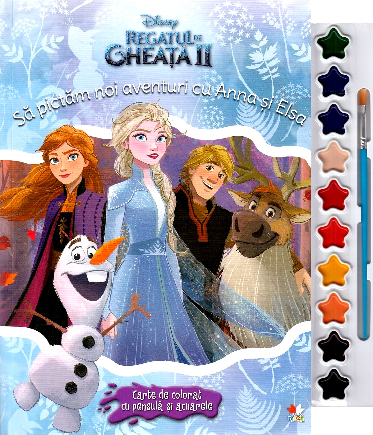 Disney: Regatul de gheata II. Sa pictam noi aventuri cu Anna si Elsa. Carte de colorat